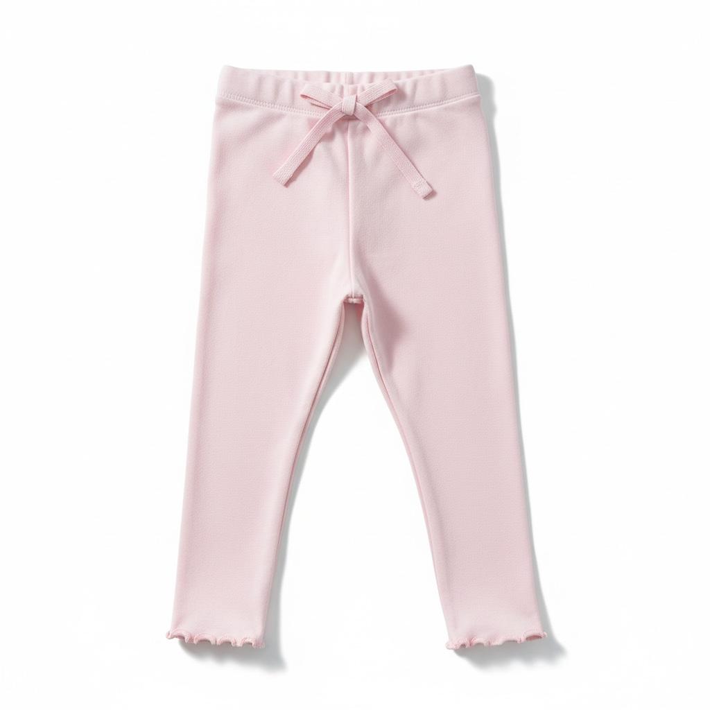 Soft girls’ cotton leggings
